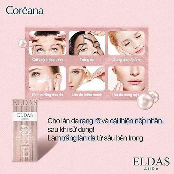 ELDAS AURA SHINE GOLD PEARL PREMIUM PEPTIDE COREANA 100ml - Picture 5 of 10